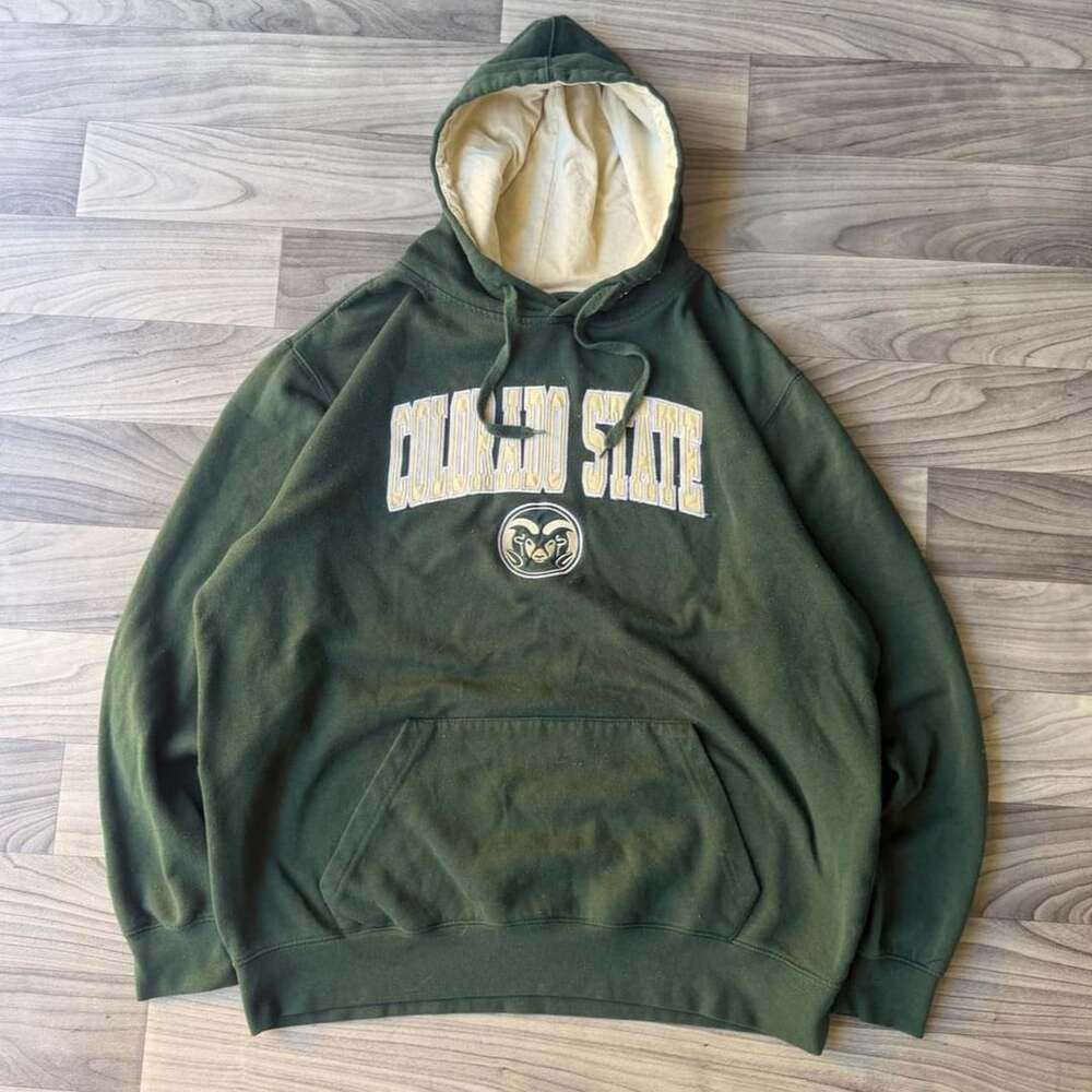 Stadium Athletics Colorado State University Hoodie Size XL Green Rams